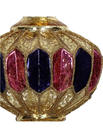 Kersten Bombki (2 szt.)  w kolorze złoto-granatowo-jasnoróżowym - 8 x 14 x 8 cm