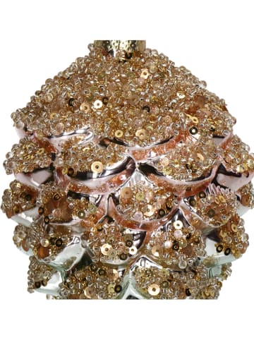 Kersten Bombka "Pine Cone" w kolorze złotym - wys. 13 cm