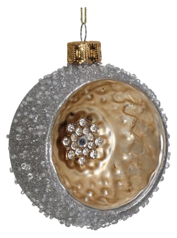 Kersten Bombki (2 szt.) w kolorze srebrnym - Ø 8 cm