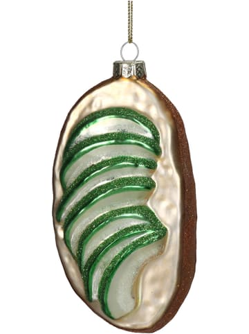 Kersten Kerstbal ''Bread Avocado'' wit/groen - (H)11 cm