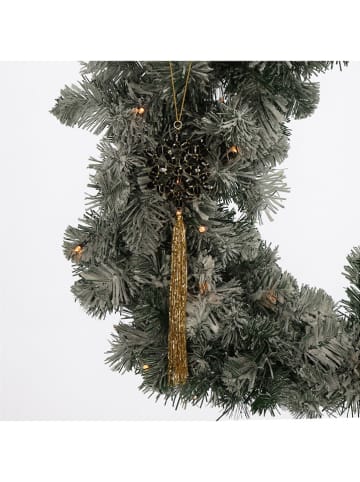 Kersten 4-delige set: decoratieve hangers ''Flower'' goudkleurig/zwart - (L)24 x (B)8 cm