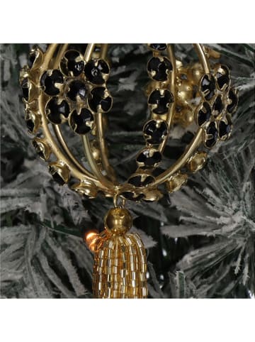 Kersten 4er-Set: Dekoanhänger in Gold/ Schwarz - (H)23 x Ø 6 cm
