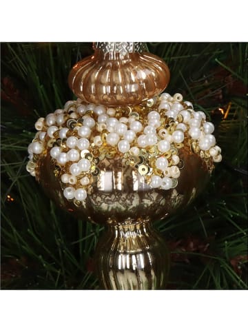 Kersten 2er-Set: Christbaumkugel ''Icicle'' in Gold - (B)6 x (H)14 x (T)6 cm