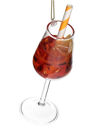 Kersten Bombka "Spritz Cocktail" w kolorze pomarańczowym - wys. 13,3 cm