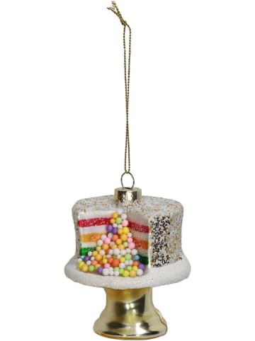 Kersten Kerstbal ''Pie'' meerkleurig - (H)9 cm