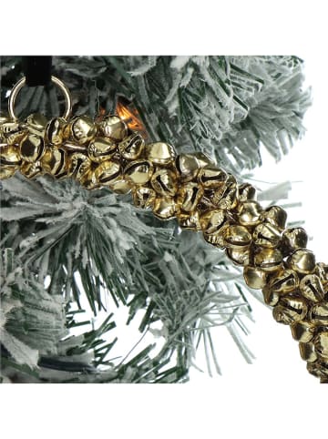 Kersten 2-delige set: decoratieve hangers ''Bells Wreath'' goudkleurig - Ø 20 cm