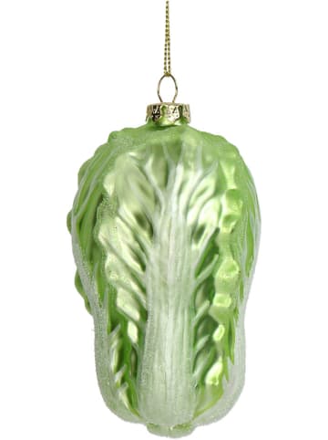 Kersten Kerstbal ''Cabbage'' groen - (H)10,8 cm