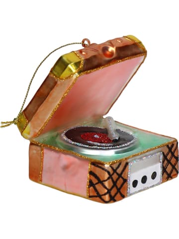 Kersten Christbaumkugel ''Gramophone'' in Bunt - (H)8,4 cm