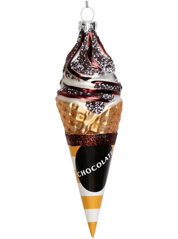 Kersten Bombka "Chocolate Icecream" w kolorze złoto-brązowym - wys. 15,7 cm