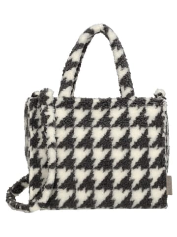 Beagles Henkeltasche in Weiß/ Schwarz - (B)27 x (H)22 x (T)10 cm