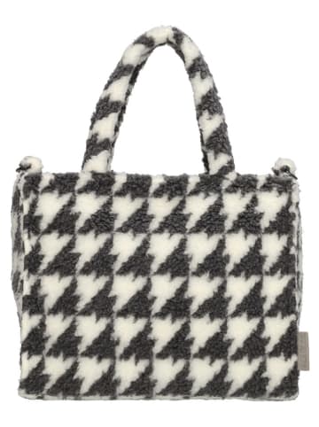 Beagles Henkeltasche in Weiß/ Schwarz - (B)27 x (H)22 x (T)10 cm