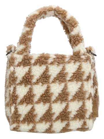 Beagles Umhängetasche in Creme/ Hellbraun - (B)17 x (H)17 x (T)8 cm