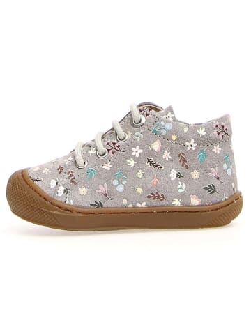Naturino Leder-Sneakers "Cocoon" in Grau/ Bunt
