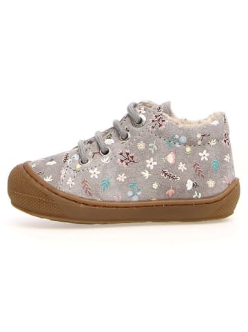 Naturino Leder-Sneakers "Cocoon" in Grau/ Bunt