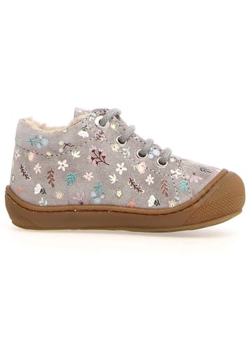 Naturino Leder-Sneakers "Cocoon" in Grau/ Bunt