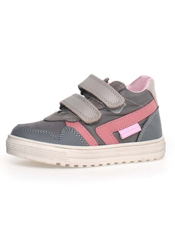 Naturino Leder-Sneakers "Ceonia" in Grau/ Rosa