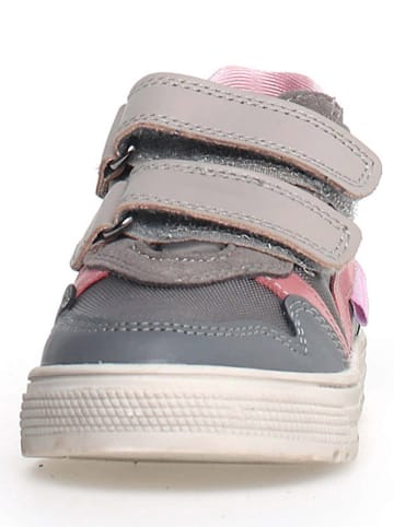 Naturino Leder-Sneakers "Ceonia" in Grau/ Rosa