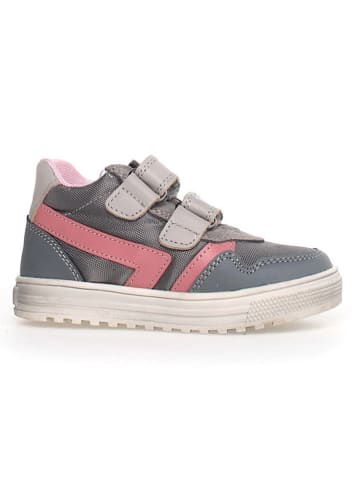 Naturino Leder-Sneakers "Ceonia" in Grau/ Rosa