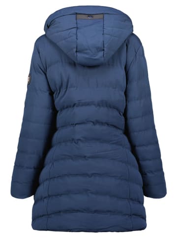 ANAPURNA Doorgestikte mantel "Clarisana" donkerblauw