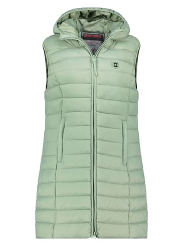 ANAPURNA Doorgestikte bodywarmer ''Vakitalana Long'' mintgroen