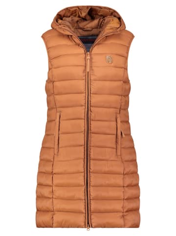 ANAPURNA Doorgestikte bodywarmer "Vakitalana" lichtbruin
