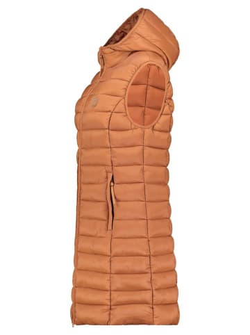 ANAPURNA Doorgestikte bodywarmer "Vakitalana" lichtbruin