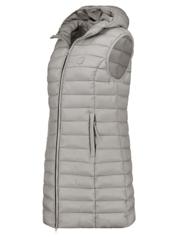 ANAPURNA Doorgestikte bodywarmer "Vakitalana" lichtgrijs