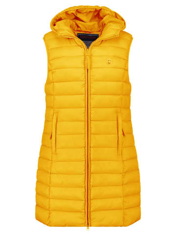 ANAPURNA Doorgestikte bodywarmer "Vakitalana" mosterdgeel