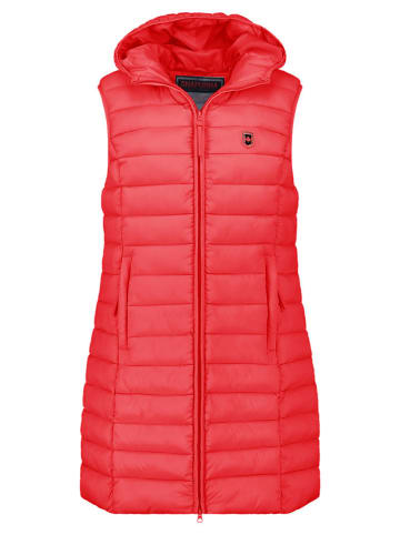 ANAPURNA Doorgestikte bodywarmer "Vakitalana" rood