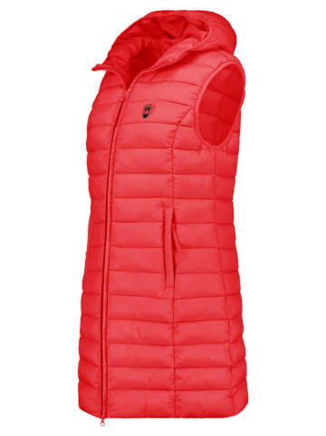 ANAPURNA Doorgestikte bodywarmer "Vakitalana" rood