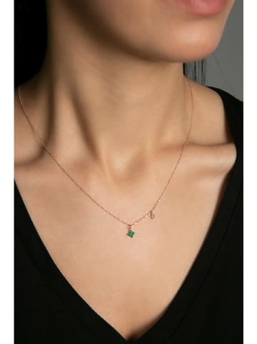 Heliophilia Rosévergulde ketting met hanger - (L)43 cm