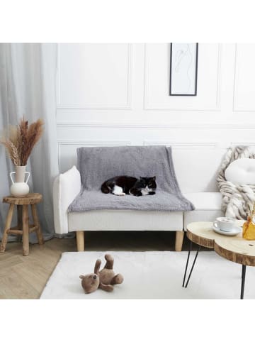 The Concept Factory Haustierdecke in Hellgrau - (L)120 x (B)100 cm