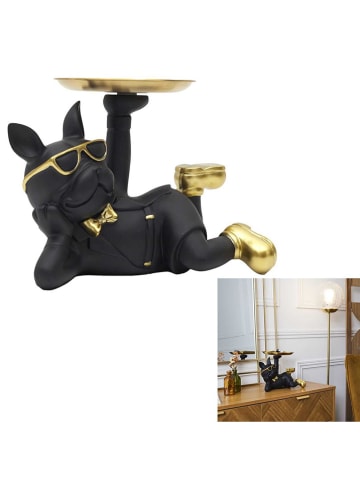 The Concept Factory Decoratief figuur zwart/goudkleurig - (H)17 cm