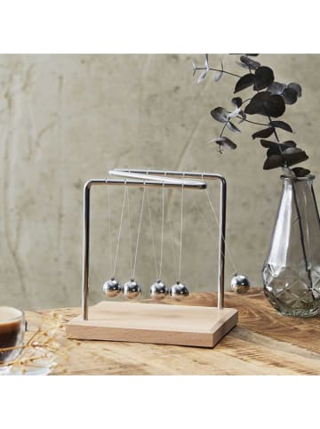 The Concept Factory Dekoobjekt in Hellbraun/ Silber - (H)15 cm