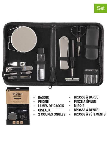 The Concept Factory 12-częściowy zestaw do manicure w kolorze czarnym