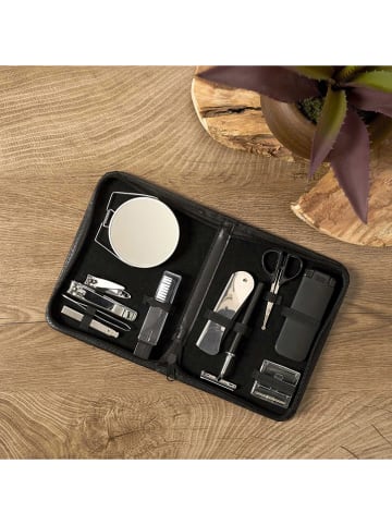 The Concept Factory 12-częściowy zestaw do manicure w kolorze czarnym