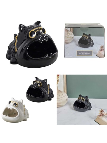 The Concept Factory Aschenbecher in Weiß/ Schwarz - (H)13,5 cm (Überraschungsprodukt)