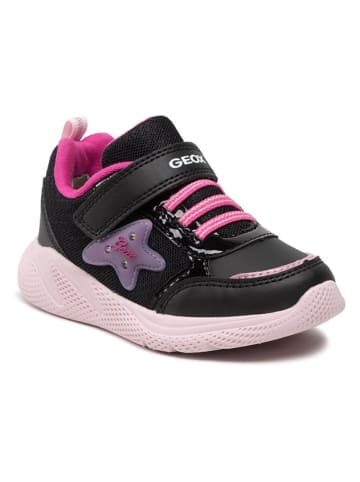 Geox Sneakers "Sprintye" in Schwarz/ Pink
