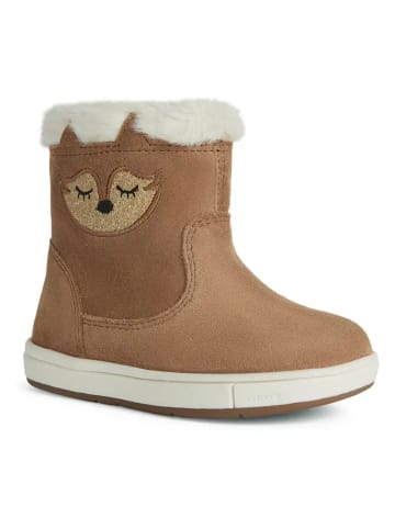 Geox Leder-Winterboots "Trottola" in Hellbraun