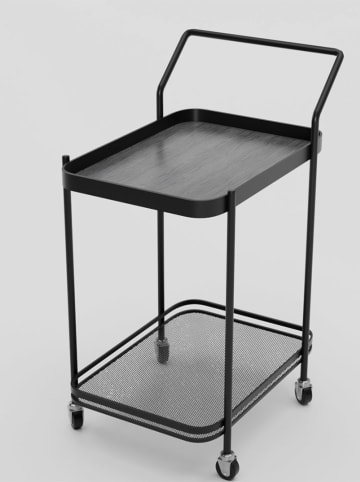 Steel-Function Servierwagen in Schwarz - (B)50 x (H)75 x (T)39 cm
