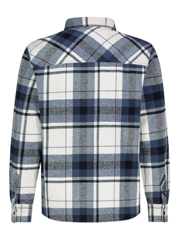Sublevel Hemdjacke in Blau/ Weiß/ Schwarz