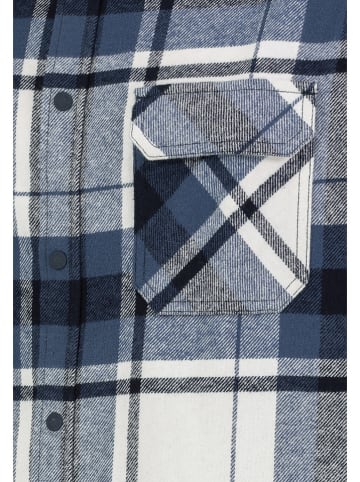 Sublevel Hemdjacke in Blau/ Weiß/ Schwarz