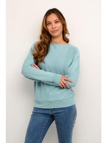 CULTURE Sweter w kolorze błękitnym