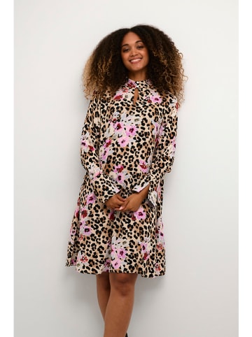 CULTURE Kleid in Camel/ Rosa