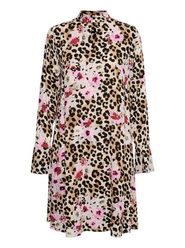CULTURE Kleid in Camel/ Rosa