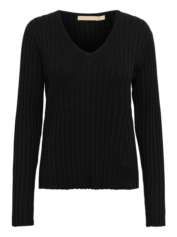 CULTURE Sweter w kolorze czarnym