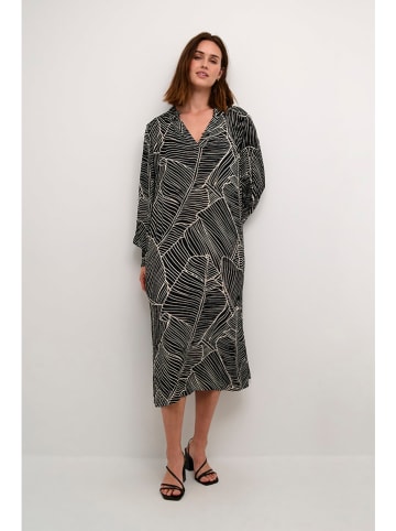Kaffe Kleid in Schwarz/ Weiß