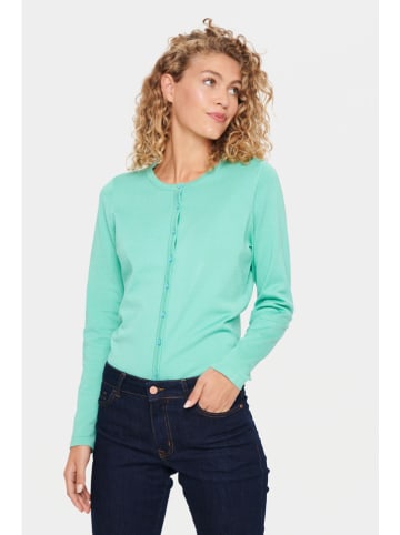 SAINT TROPEZ Vest "Mila" turquoise