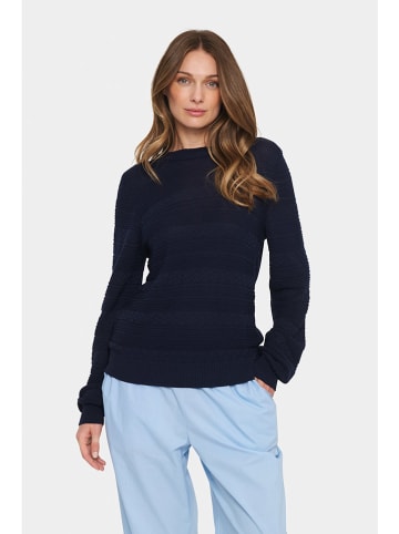 SAINT TROPEZ Sweter w kolorze granatowym