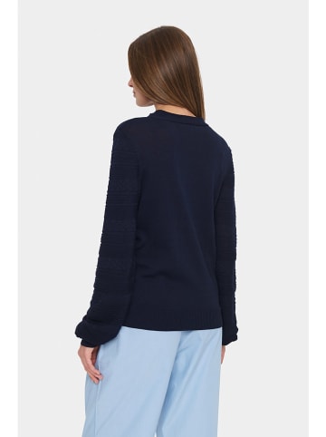 SAINT TROPEZ Sweter w kolorze granatowym